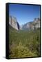 El Capitan, Half Dome, and Bridalveil Fall, Yosemite NP, California-David Wall-Framed Stretched Canvas