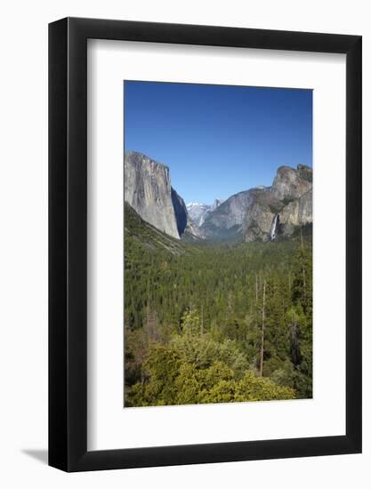 El Capitan, Half Dome, and Bridalveil Fall, Yosemite NP, California-David Wall-Framed Photographic Print