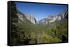 El Capitan, Half Dome, and Bridalveil Fall, Yosemite NP, California-David Wall-Framed Stretched Canvas