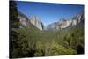 El Capitan, Half Dome, and Bridalveil Fall, Yosemite NP, California-David Wall-Stretched Canvas