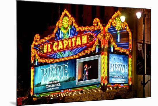 El Capitan - Hollywood Boulevard - Los Angles - Californie - United States-Philippe Hugonnard-Mounted Photographic Print