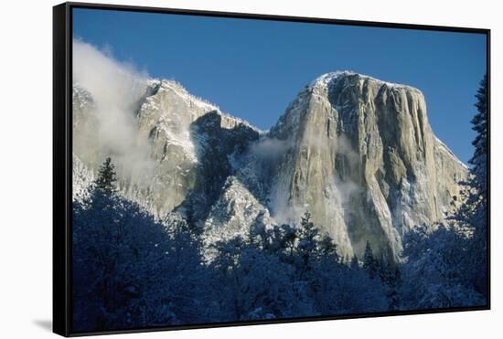 El Capitan Mountain-George D Lepp-Framed Stretched Canvas