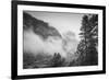 El Capitan Obscured in Blustery Snow Tunnel View Yosemite National Park-Vincent James-Framed Photographic Print