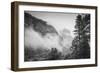 El Capitan Obscured in Blustery Snow Tunnel View Yosemite National Park-Vincent James-Framed Photographic Print