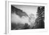 El Capitan Obscured in Blustery Snow Tunnel View Yosemite National Park-Vincent James-Framed Photographic Print