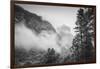 El Capitan Obscured in Blustery Snow Tunnel View Yosemite National Park-Vincent James-Framed Photographic Print