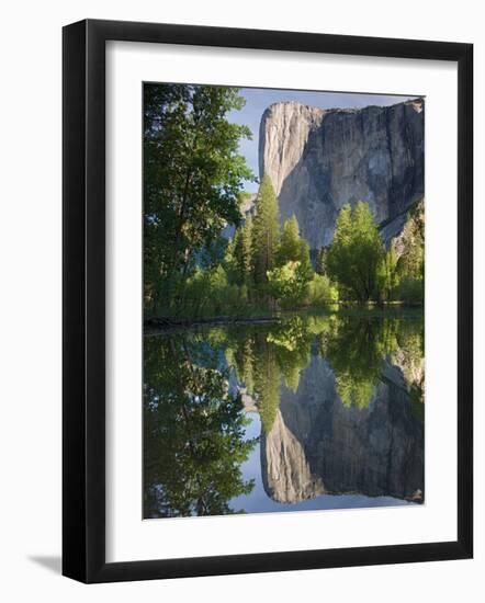 El Capitan reflected in Merced River. Yosemite National Park, CA-Jamie & Judy Wild-Framed Photographic Print