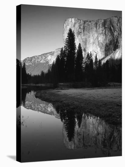 El Capitan Reflected in Merced River, Yosemite National Park, California, USA-Adam Jones-Stretched Canvas