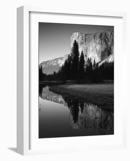 El Capitan Reflected in Merced River, Yosemite National Park, California, USA-Adam Jones-Framed Photographic Print