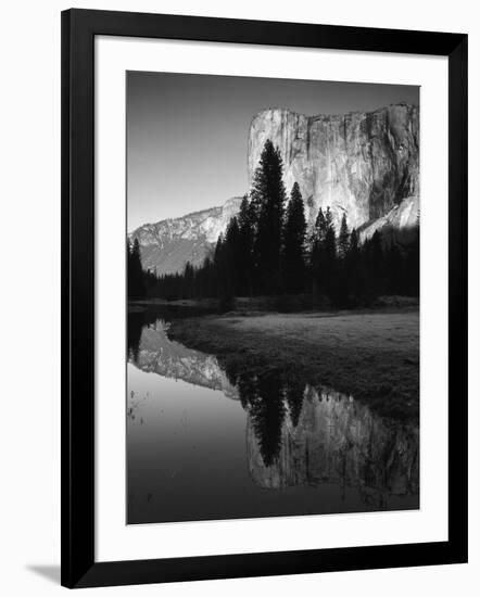 El Capitan Reflected in Merced River, Yosemite National Park, California, USA-Adam Jones-Framed Photographic Print