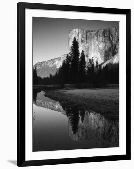 El Capitan Reflected in Merced River, Yosemite National Park, California, USA-Adam Jones-Framed Photographic Print