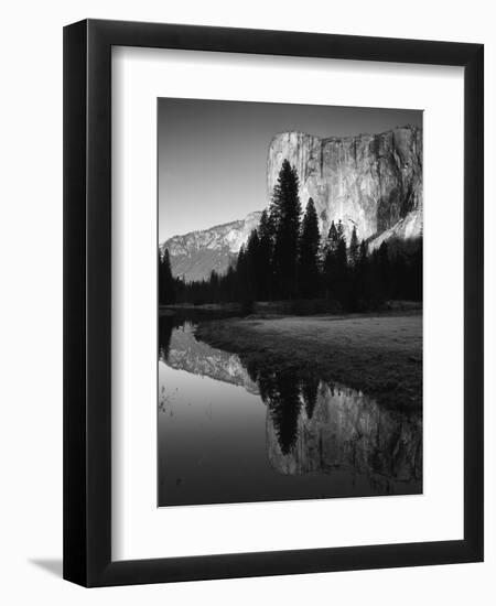 El Capitan Reflected in Merced River, Yosemite National Park, California, USA-Adam Jones-Framed Premium Photographic Print