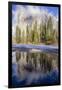 El Capitan seen from Cathedral Beach and Merced River. Yosemite National Park, California.-Tom Norring-Framed Photographic Print