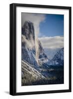 El Capitan With A Fresh Blanket Of Snow During The Morning-Joe Azure-Framed Photographic Print