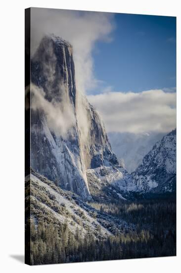 El Capitan With A Fresh Blanket Of Snow During The Morning-Joe Azure-Stretched Canvas