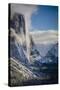 El Capitan With A Fresh Blanket Of Snow During The Morning-Joe Azure-Stretched Canvas