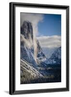 El Capitan With A Fresh Blanket Of Snow During The Morning-Joe Azure-Framed Photographic Print