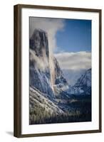 El Capitan With A Fresh Blanket Of Snow During The Morning-Joe Azure-Framed Photographic Print