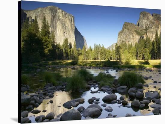 El Capitan, Yosemite National Park, California, USA-Walter Bibikow-Stretched Canvas