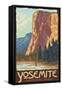 El Capitan, Yosemite National Park, California-Lantern Press-Framed Stretched Canvas