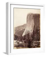 El Capitan, Yosemite National Park, Usa, 1861-75-Carleton Emmons Watkins-Framed Photographic Print