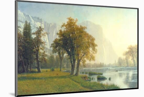 El Capitan, Yosemite Valley, California, 1875-Albert Bierstadt-Mounted Art Print