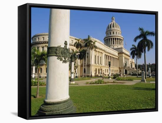 El Capitole, Now the Science Museum, Havana, Cuba-J P De Manne-Framed Stretched Canvas