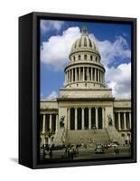 El Capitolio De La Habana, Havana, Cuba, West Indies, Central America-John Harden-Framed Stretched Canvas