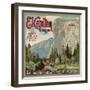 El Captain Brand - San Dimas, California - Citrus Crate Label-Lantern Press-Framed Art Print