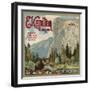 El Captain Brand - San Dimas, California - Citrus Crate Label-Lantern Press-Framed Art Print