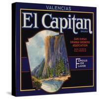 El Captain Brand - San Dimas, California - Citrus Crate Label-Lantern Press-Stretched Canvas