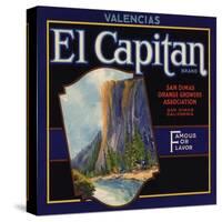 El Captain Brand - San Dimas, California - Citrus Crate Label-Lantern Press-Stretched Canvas