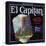 El Captain Brand - San Dimas, California - Citrus Crate Label-Lantern Press-Stretched Canvas