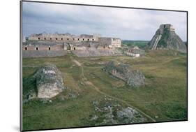 El Castillo and the Nunnery-Mayan-Mounted Giclee Print