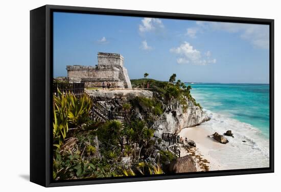 El Castillo at Tulum, Yucatan, Mexico, North America-John Alexander-Framed Stretched Canvas