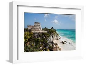 El Castillo at Tulum, Yucatan, Mexico, North America-John Alexander-Framed Photographic Print