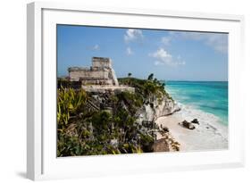 El Castillo at Tulum, Yucatan, Mexico, North America-John Alexander-Framed Photographic Print