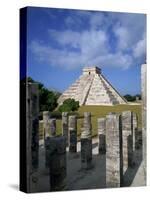 El Castillo from Mil Columnas, Grupo Delas, Chichen Itza, Yucatan, Mexico-Rob Cousins-Stretched Canvas