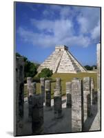 El Castillo from Mil Columnas, Grupo Delas, Chichen Itza, Yucatan, Mexico-Rob Cousins-Mounted Photographic Print