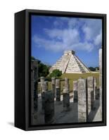 El Castillo from Mil Columnas, Grupo Delas, Chichen Itza, Yucatan, Mexico-Rob Cousins-Framed Stretched Canvas