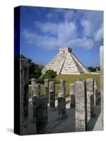El Castillo from Mil Columnas, Grupo Delas, Chichen Itza, Yucatan, Mexico-Rob Cousins-Stretched Canvas