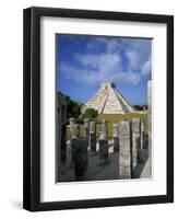 El Castillo from Mil Columnas, Grupo Delas, Chichen Itza, Yucatan, Mexico-Rob Cousins-Framed Photographic Print