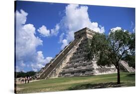 El Castillo Pyramid at Chichen Itza, Unesco World Heritage Site, Yucatan, Mexico, North America-Nelly Boyd-Stretched Canvas