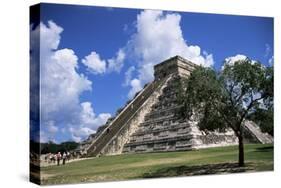 El Castillo Pyramid at Chichen Itza, Unesco World Heritage Site, Yucatan, Mexico, North America-Nelly Boyd-Stretched Canvas