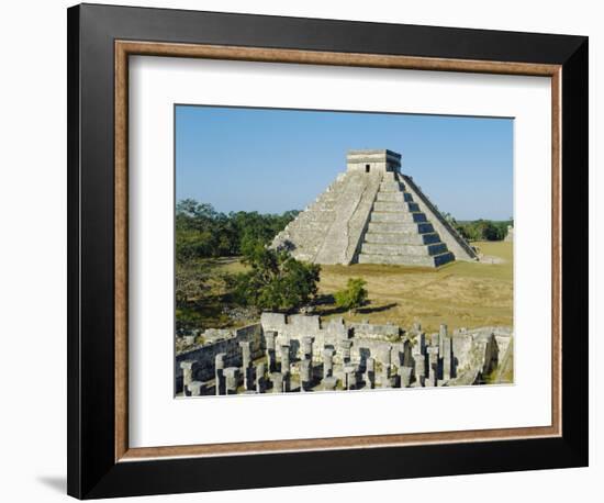 El Castillo, Pyramid of Kukolkan, Chichen Itza, Mexico-Adina Tovy-Framed Photographic Print