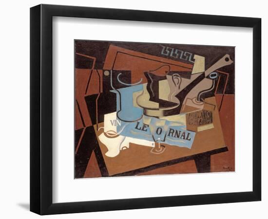 El Cazo, by Gris, Juan (1887-1927). Oil on Canvas, 1919. Dimension: 65X81 Cm. Coleccion Abello-Juan Gris-Framed Giclee Print