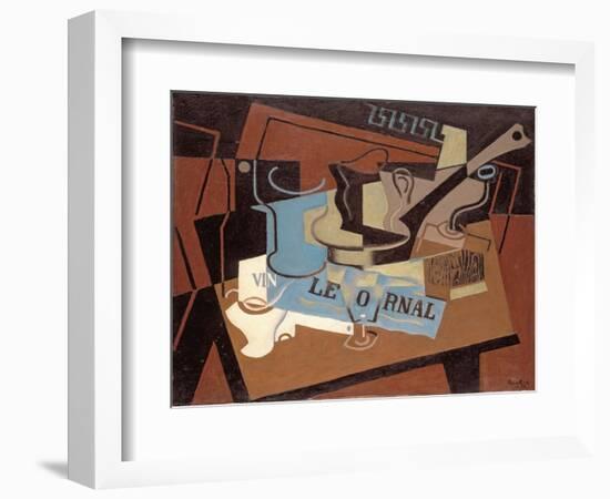 El Cazo, by Gris, Juan (1887-1927). Oil on Canvas, 1919. Dimension: 65X81 Cm. Coleccion Abello-Juan Gris-Framed Giclee Print