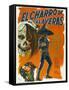 El Charro de las Calaveras, (aka The Rider of Skulls), Mexican poster, Dagoberto Rodriquez, 1965-null-Framed Stretched Canvas