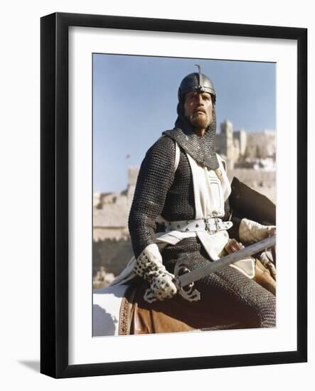 EL CID, 1961 directed by ANTHONY MANN Charlton Heston (photo)-null-Framed Photo