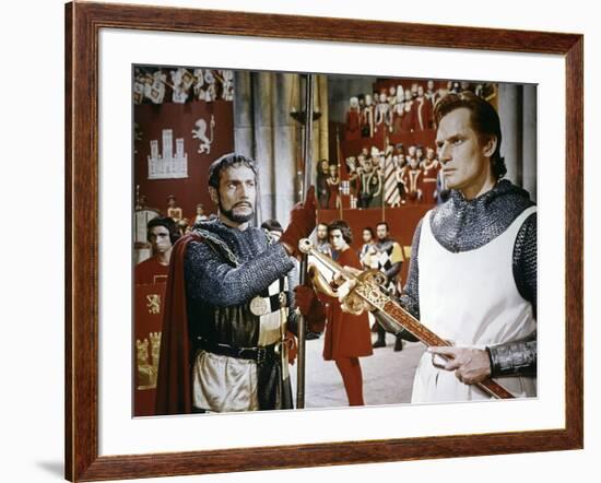 EL CID, 1961 directed by ANTHONY MANN Charlton Heston (photo)-null-Framed Photo